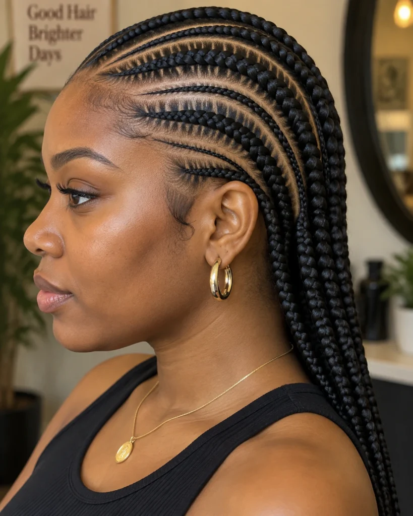 Thick-and-Thin Alternating Stitch Pattern