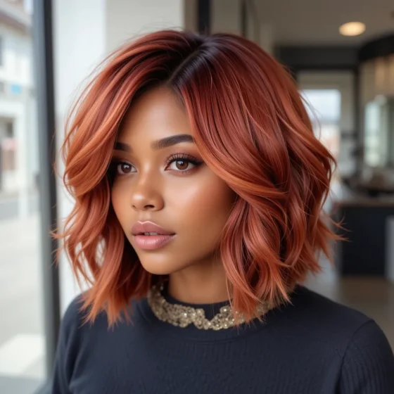 Auburn Layered Bob