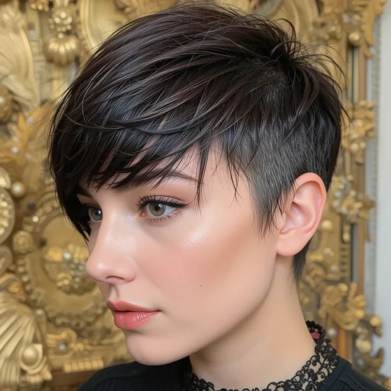 Baby Bangs with a Pixie Cut