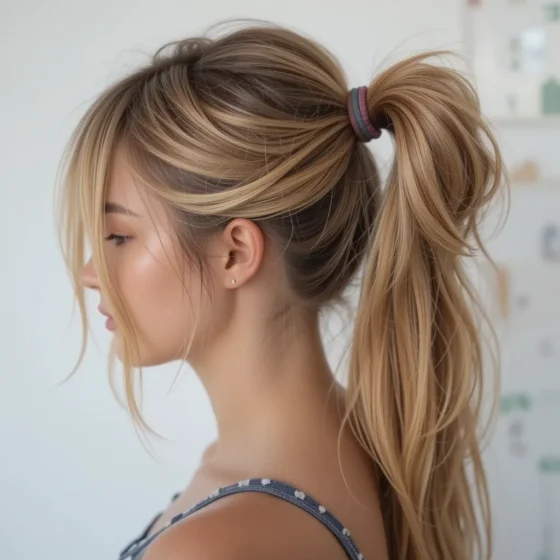 Beachy Bubble Ponytail