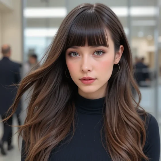 Bottleneck Bangs with Deep Side Part