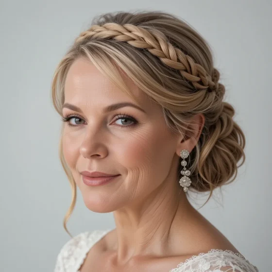 Braided Crown with Elegant Twists