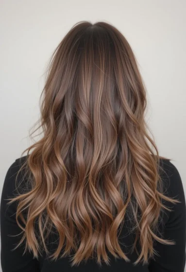 Caramel Face-Framing Streaks