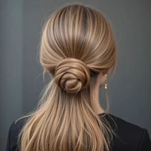 Classic Half-Up Chignon