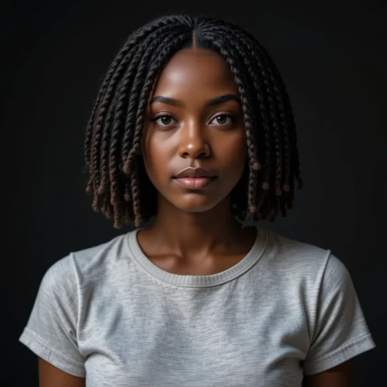 Classic Shoulder-Length Crochet Twists