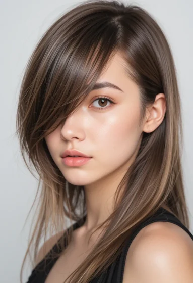 Classic Side-Swept Bangs