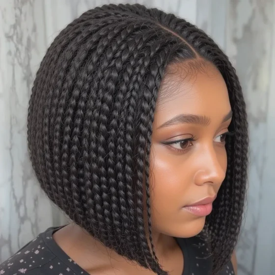 Cornrow Braided Bob