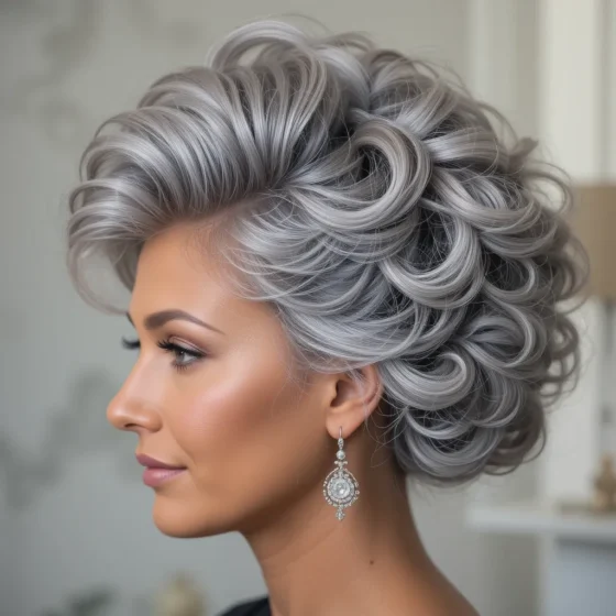 Crown-Boosting Curly Updo