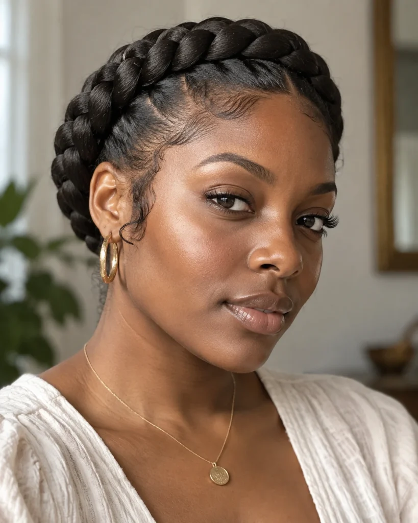 Crown Halo Wrap Cornrow