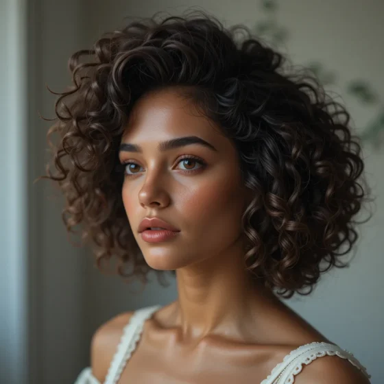 Crowned Curly Puff