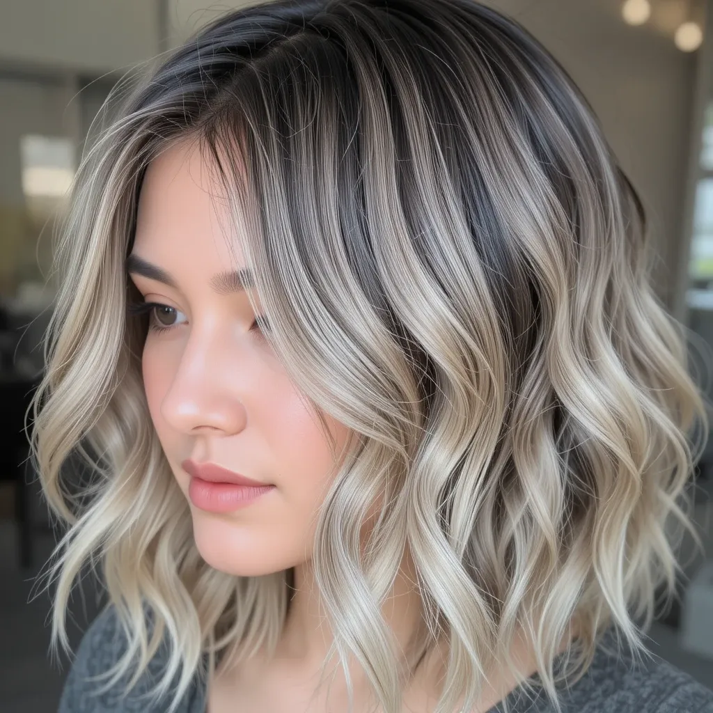 Dark Rooted Ash Blonde