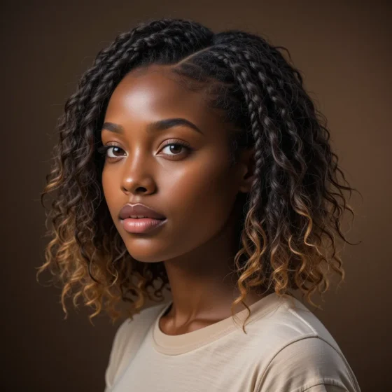Defined Shoulder-Length Passion Twists