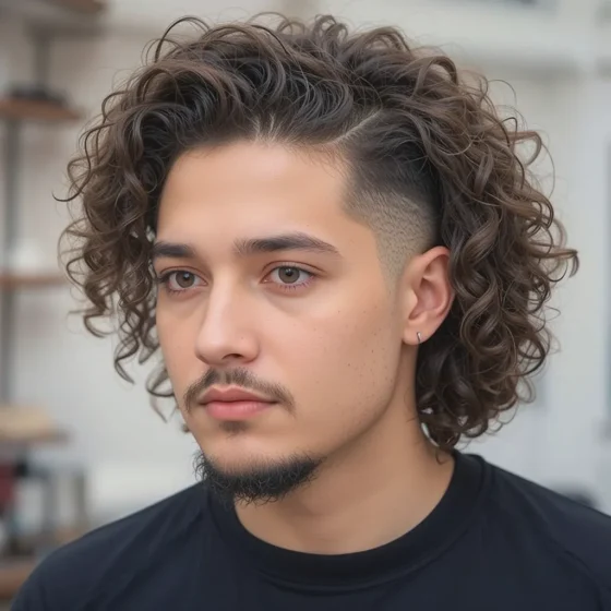 Drop Fade with Spiral Curls