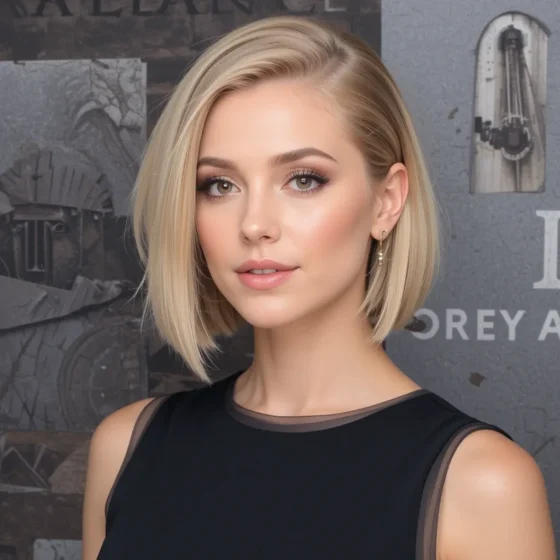 Elegant Slicked-Back Bob