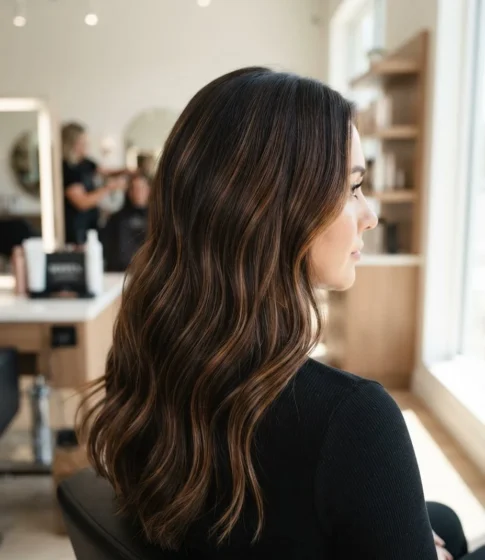 Espresso Base with Toffee Ribbon Balayage