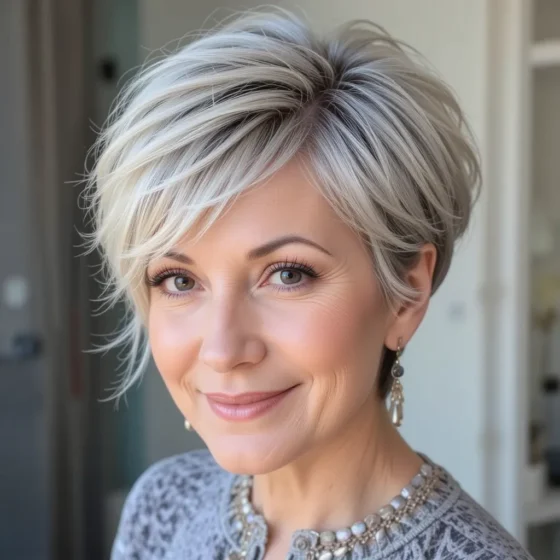Feathered Pixie Cut