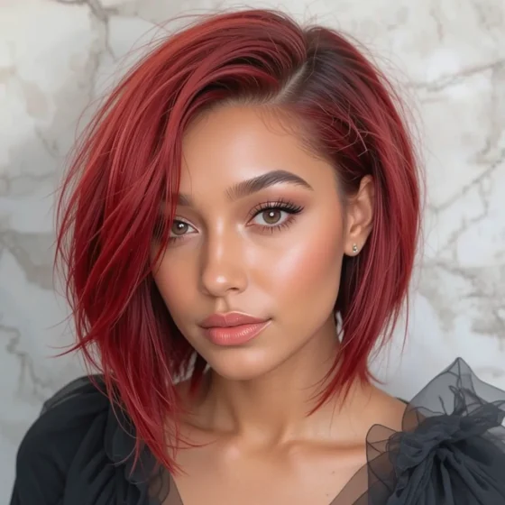 Fiery Asymmetrical Bob