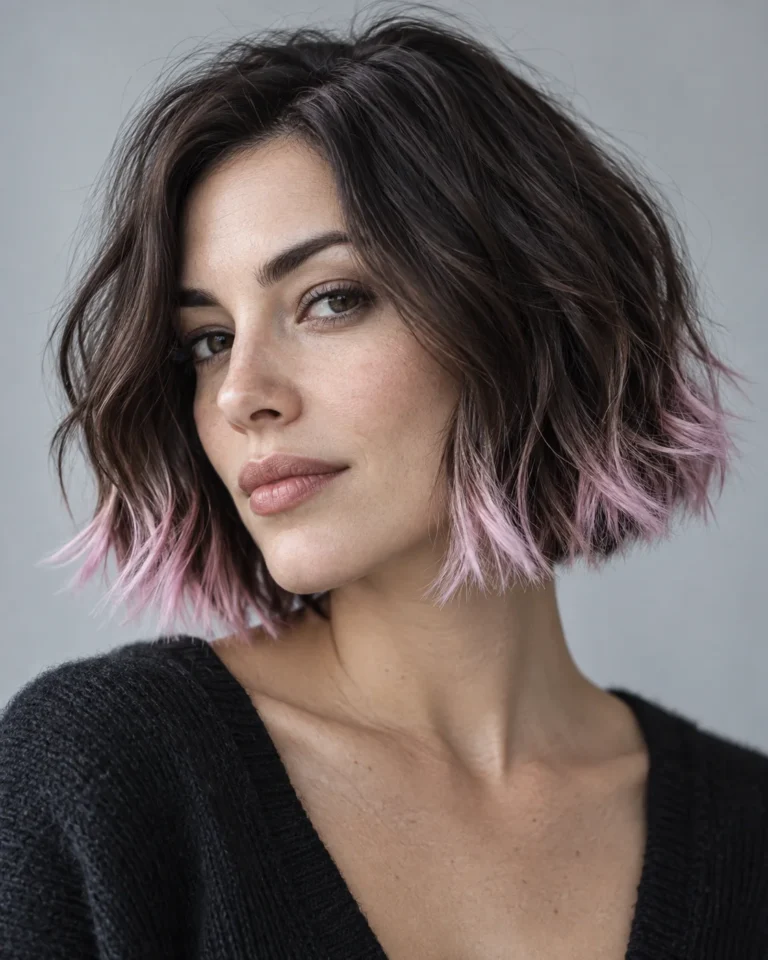 Frosted Pink Tips