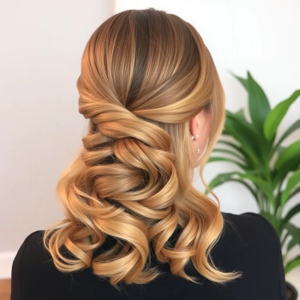 Half-Up Twisted Elegance