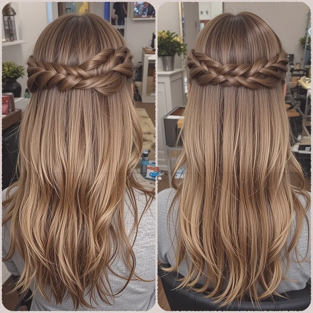 Half-Up Zigzag Braid