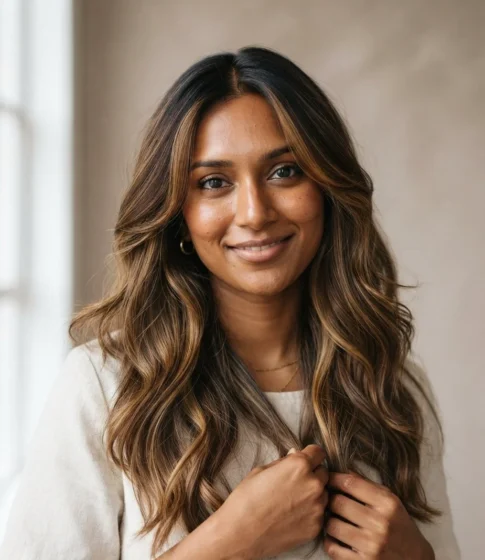Hazelnut Balayage Beauty