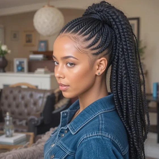 Layered Braided Ponytail