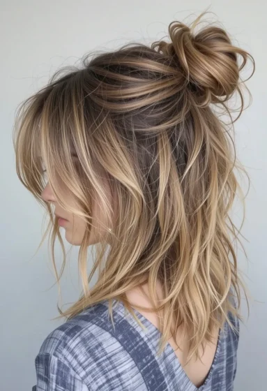 Layered Shag With Hidden Eye