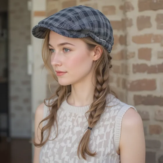 Loose Fishtail Braid with a Flat Cap