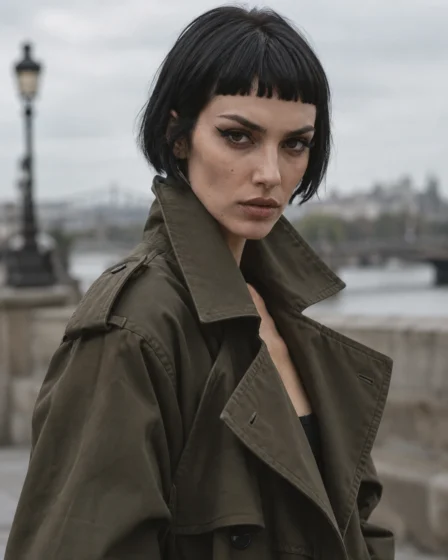 Micro Blunt Bob with Baby Bangs
