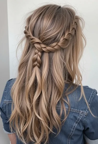 Mini Braids With Loose Hair