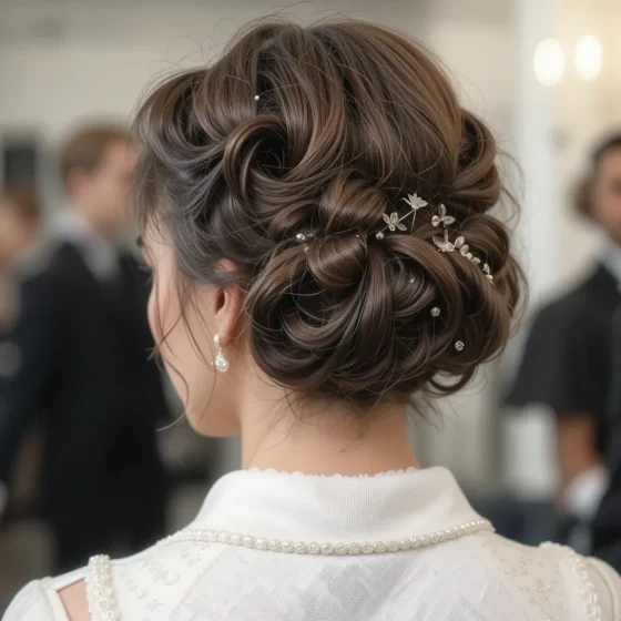 Pin Curl Updo