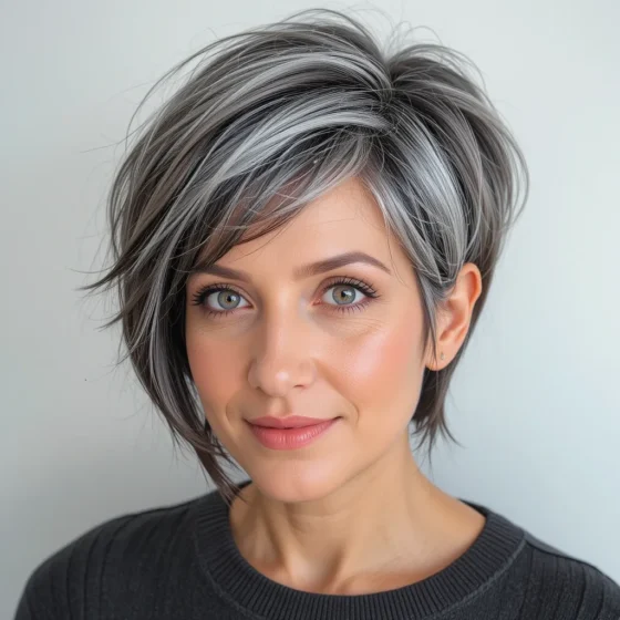 Pixie with Side-Swept Bangs