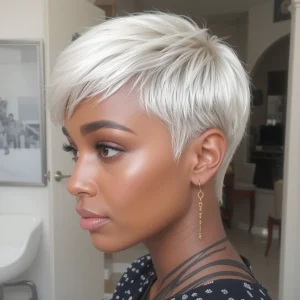 Platinum Blonde Pixie