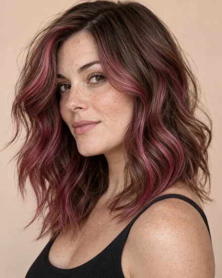 Raspberry Swirl Streaks