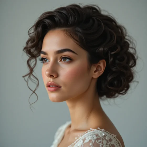 Regal Curly Updo