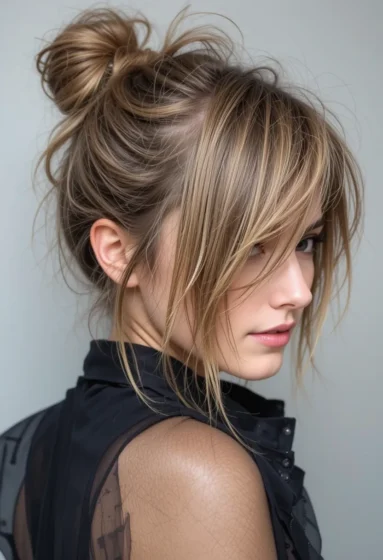 Rocker Chic Messy Bangs