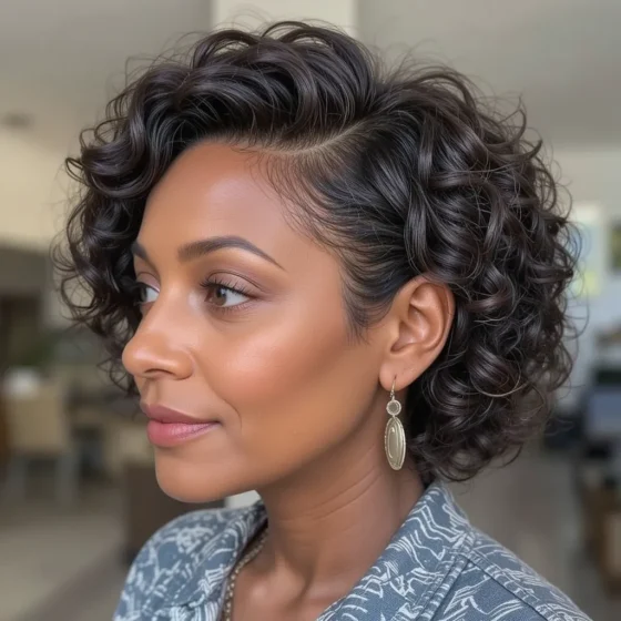 S-Curl Tapered Cut