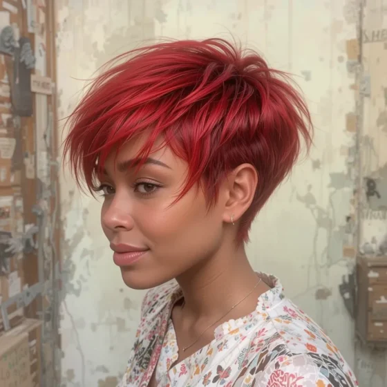 Short Scarlet Pixie Bob