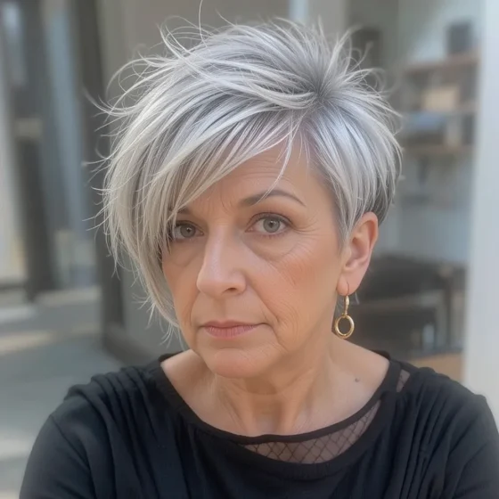 Short Spiky Pixie With Side Texture