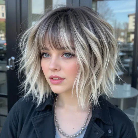 Short Wolf Cut with Wispy Bangs