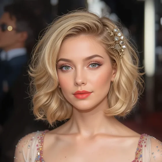 Side-Pinned Glamour Waves