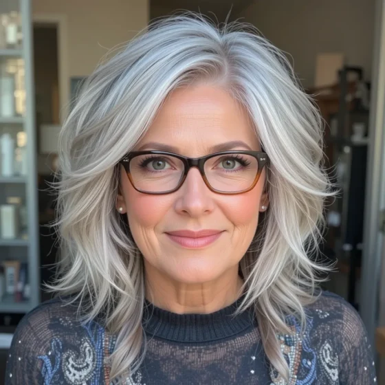 Silver Feathered Layers