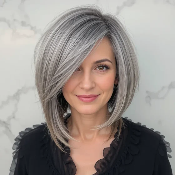 Sleek Asymmetrical Bob