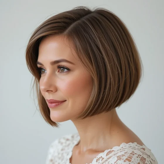 Sleek Bob with Tucked Ends