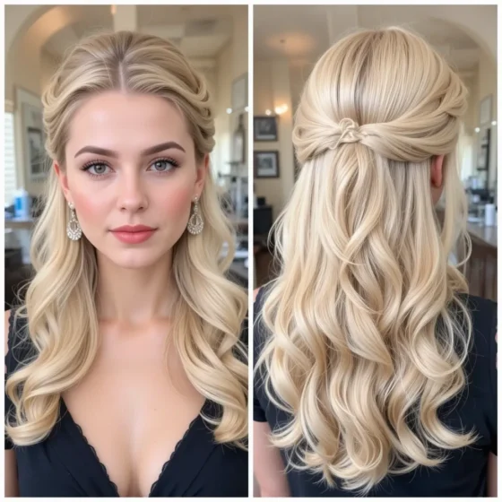 Sleek Center Part with Tucked Sides