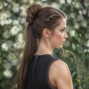 Sleek Half-Up Ponytail