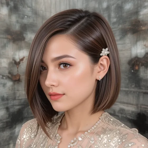 Sleek Side-Parted Bob