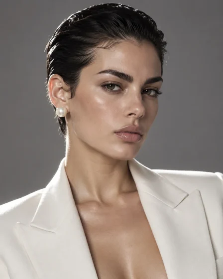 Slicked-Back Minimalist French Crop