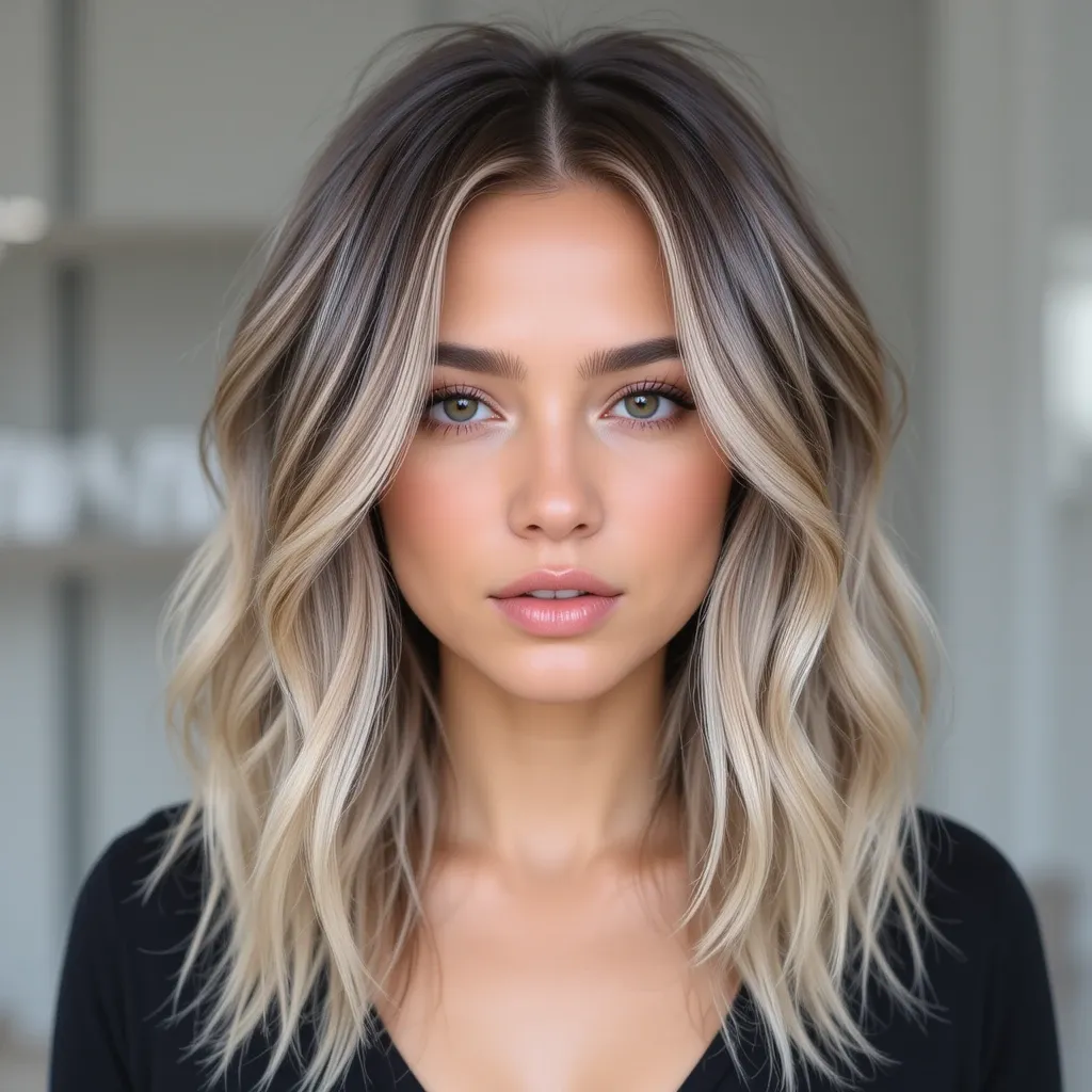 Smoky Ash Balayage