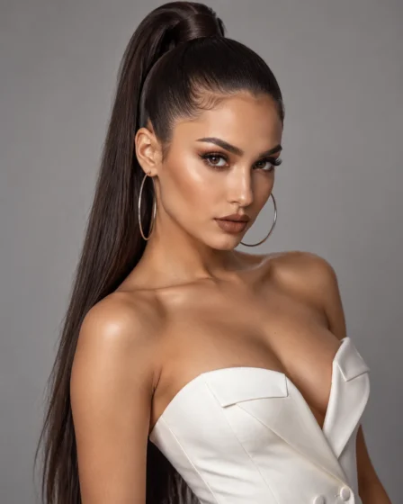 Snatched High Pony with Wrapped Base